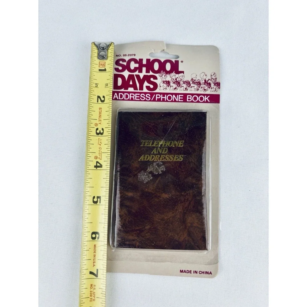Vintage NOS School Days Pocket Address & Telephone Book 1980's - Sealed